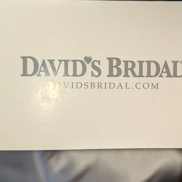 David's Bridal NWT DB Studio White Full Length Halter Gown Open Back - Picture 9 of 15
